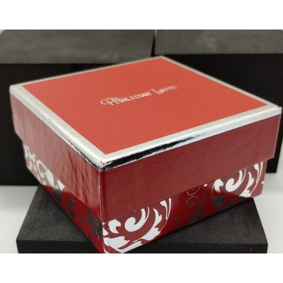 Holiday Lane Women's Necklace - Red Silver Tone Beads - Star Pendant - Picture 2 of 7